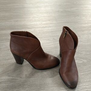 Vince Camuto Brown Leather Booties